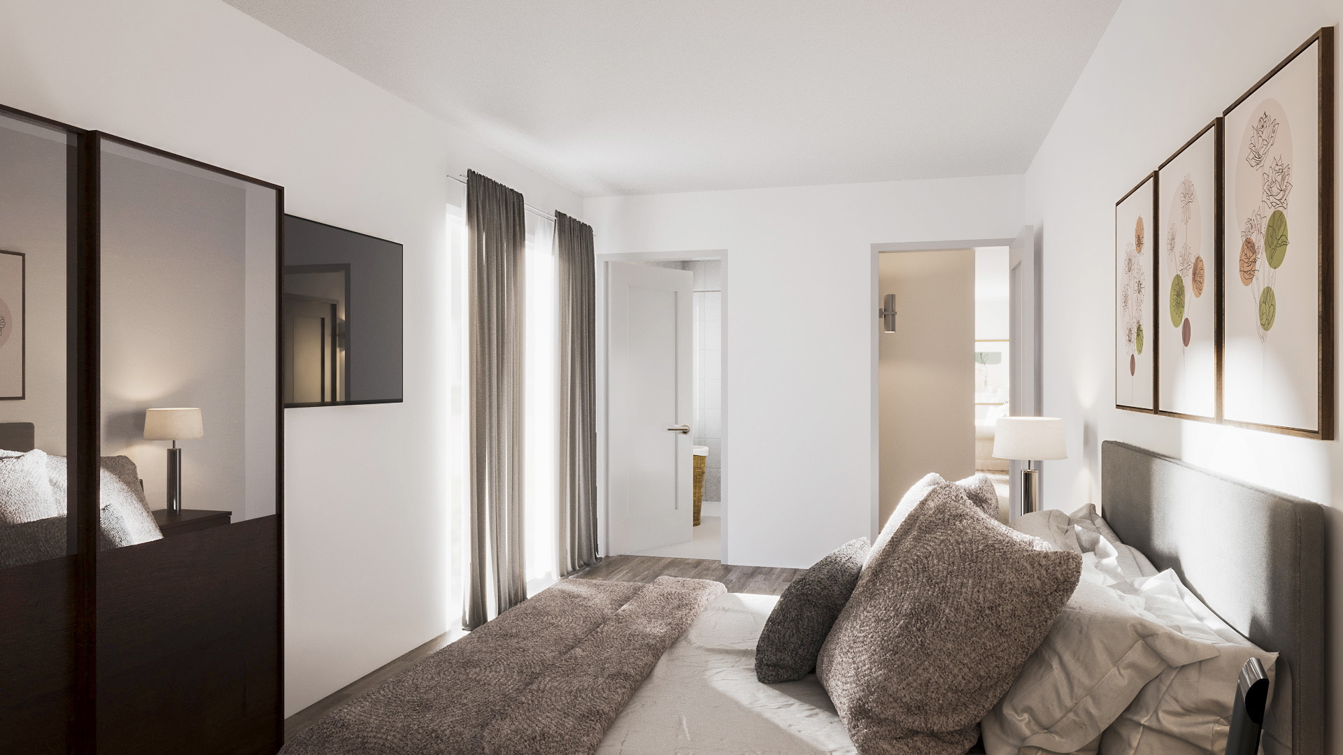 Building K Apt 8 bedroom 2